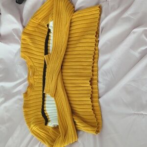 Ardene Yellow Cropped Sweater